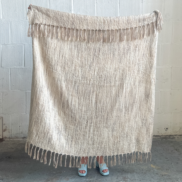 Neutral Textured Throw
