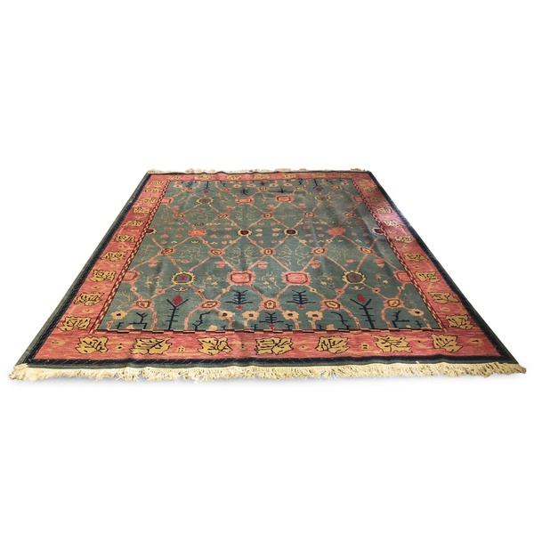 Pink & Turquoise Persian Carpet