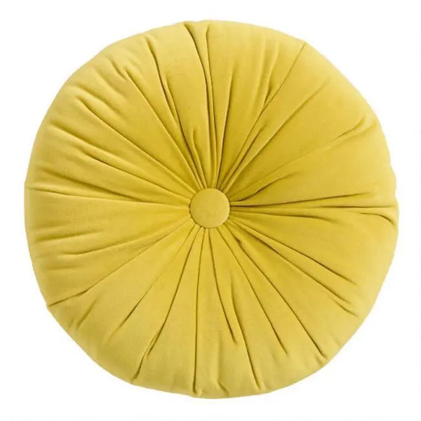 Chartreuse Round Pillow
