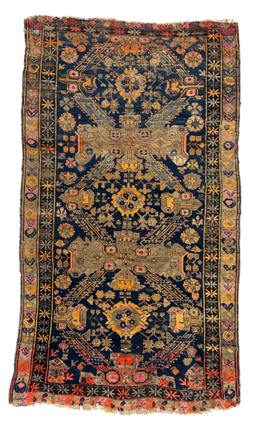 Navy & Orange Persian Carpet