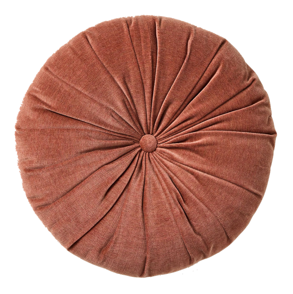 Burnt Umber Round Pillow
