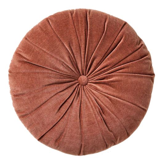 Burnt Umber Round Pillow
