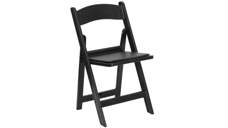 Padded Resin Chairs - Black