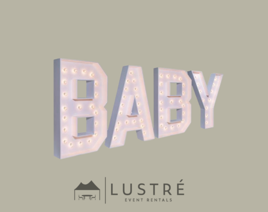 Marquee Packages - " BABY " 4 Ft. High