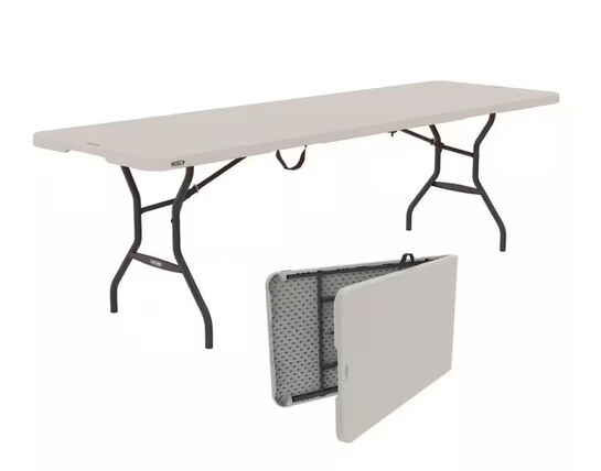 8' x 30" Rectangle Plastic Folding Table (8 Ft. Table)