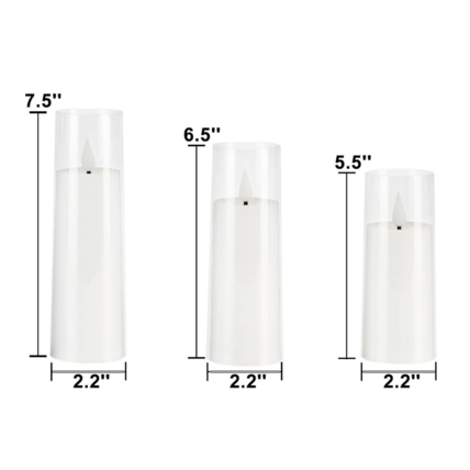 Candles - battery operated (Set of 3)