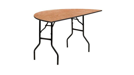 60" Half-Round table (Often used as Sweetheart Table)