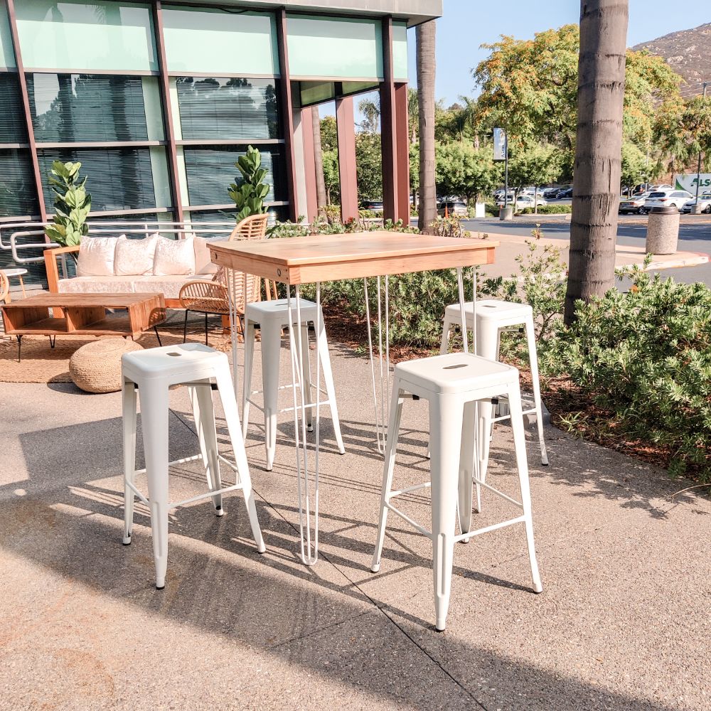 White Bistro Bar Stool