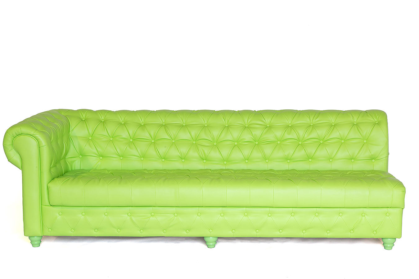 16' Chesterfield Sofa Lime Green
