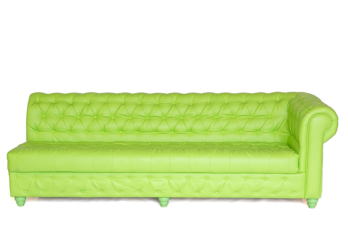 16' Chesterfield Sofa Lime Green