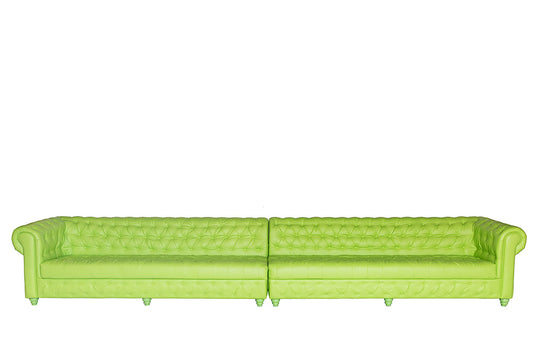 16' Chesterfield Sofa Lime Green