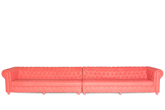 16' Chesterfield Sofa Pink