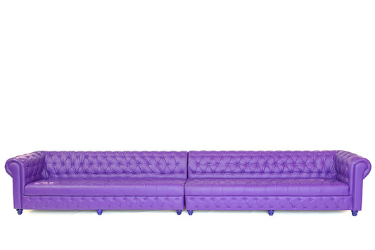 16' Chesterfield Sofa Purple
