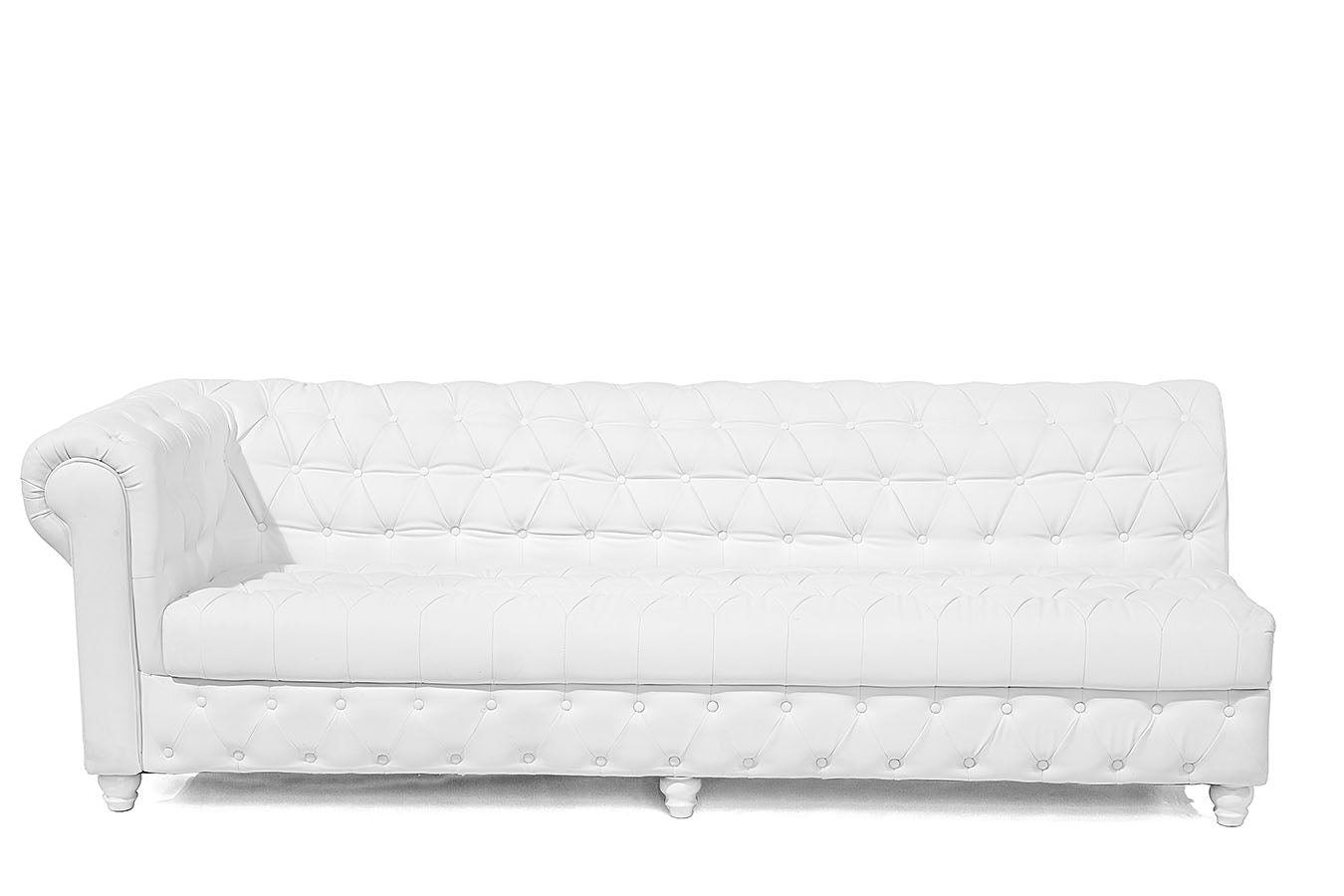 16' Chesterfield Sofa White
