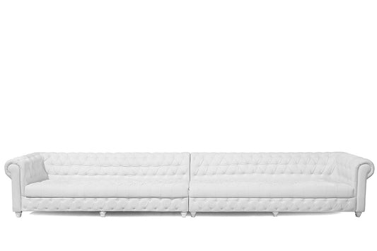 16' Chesterfield Sofa White