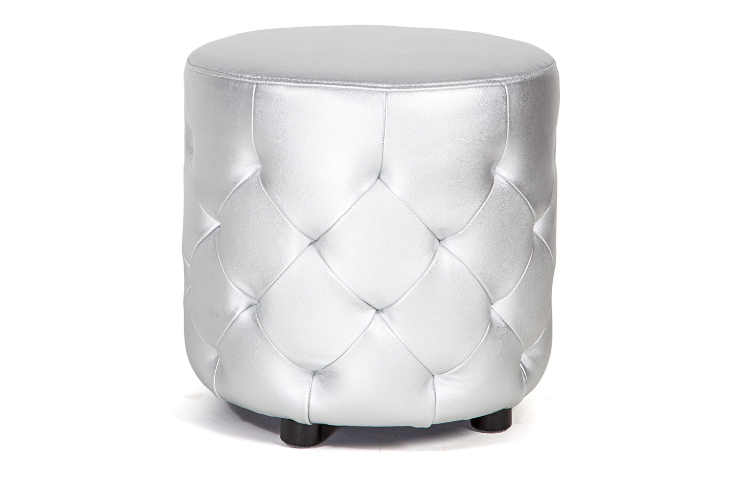 Club Ottoman Silver