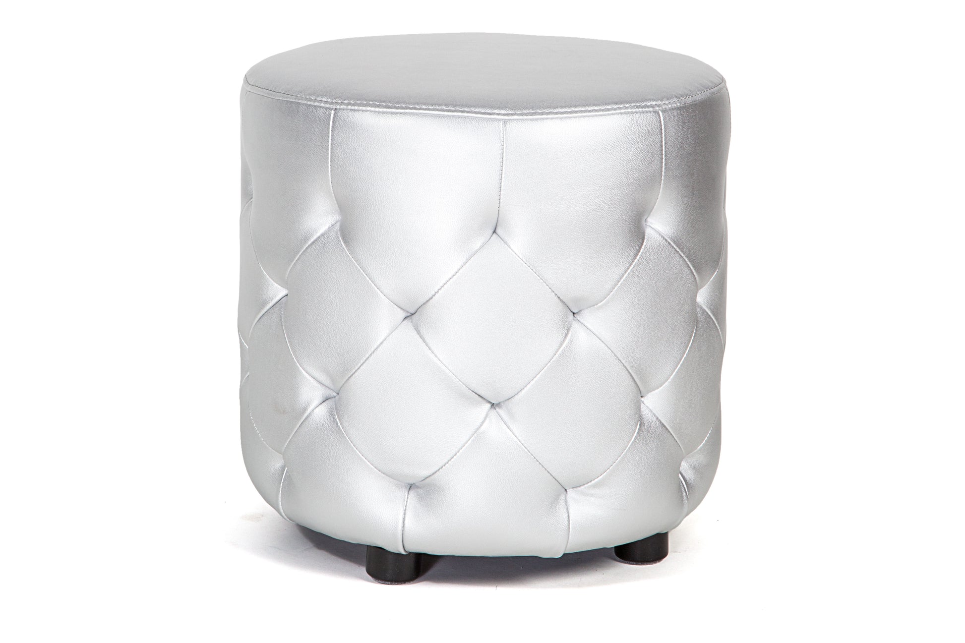 Club Ottoman Silver