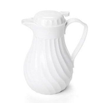White Thermal Coffee Pourer