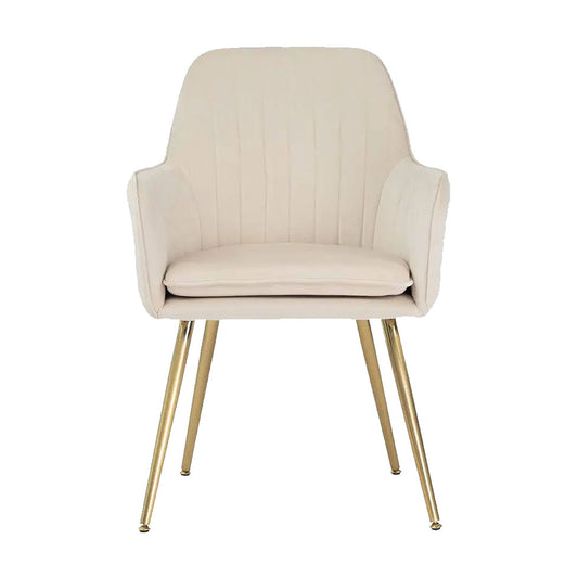 Cream Velvet Chair