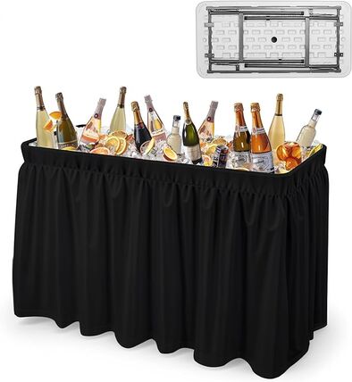 4' - Fill n' Chill Table - Black Skirting