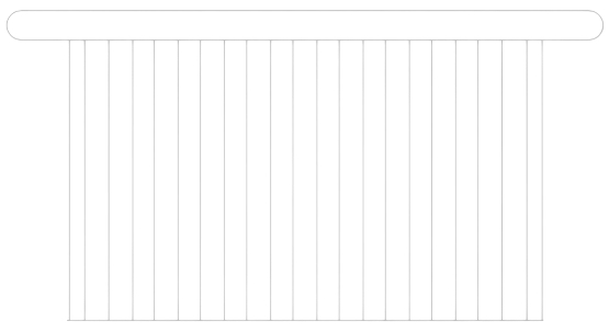 Medium White Modern Sweetheart Table