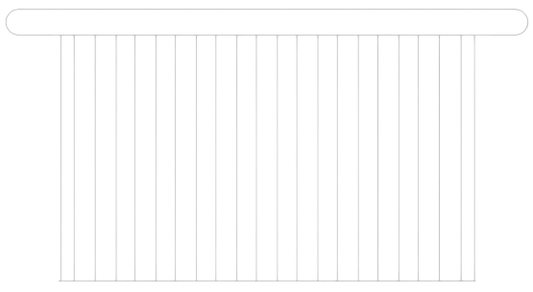 Medium White Modern Sweetheart Table