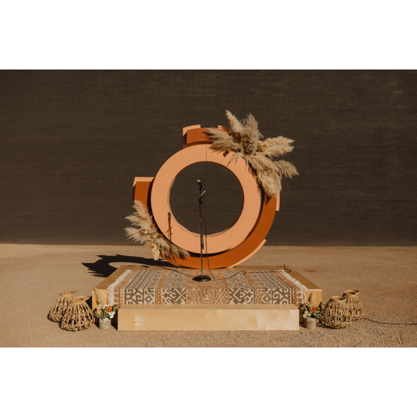 Grey & Rust Pattern Accent #307