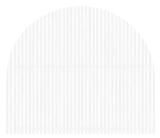 White Arch 8'x8' Slat Wall