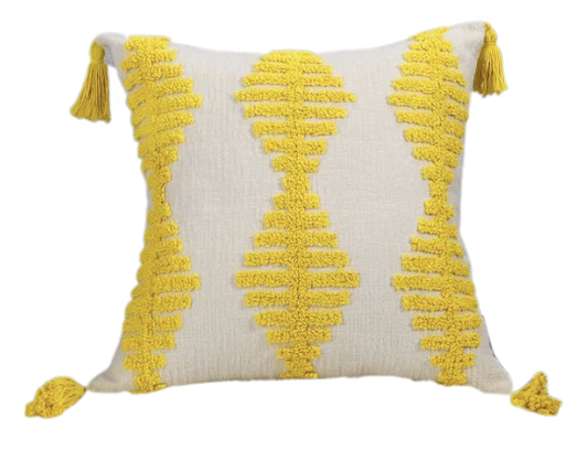 Sunshine Yellow Woven Pillow