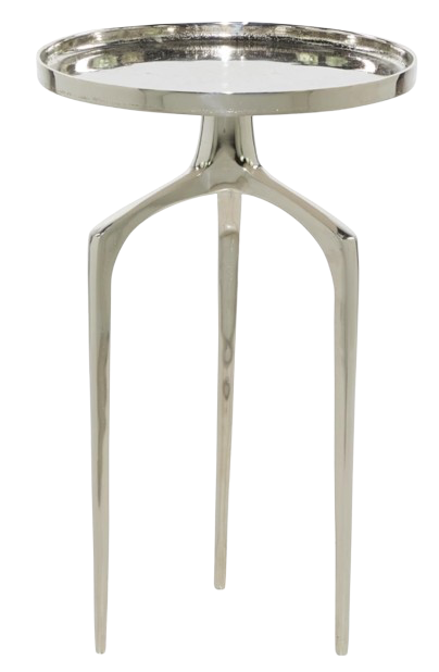 Deco Silver Side Table