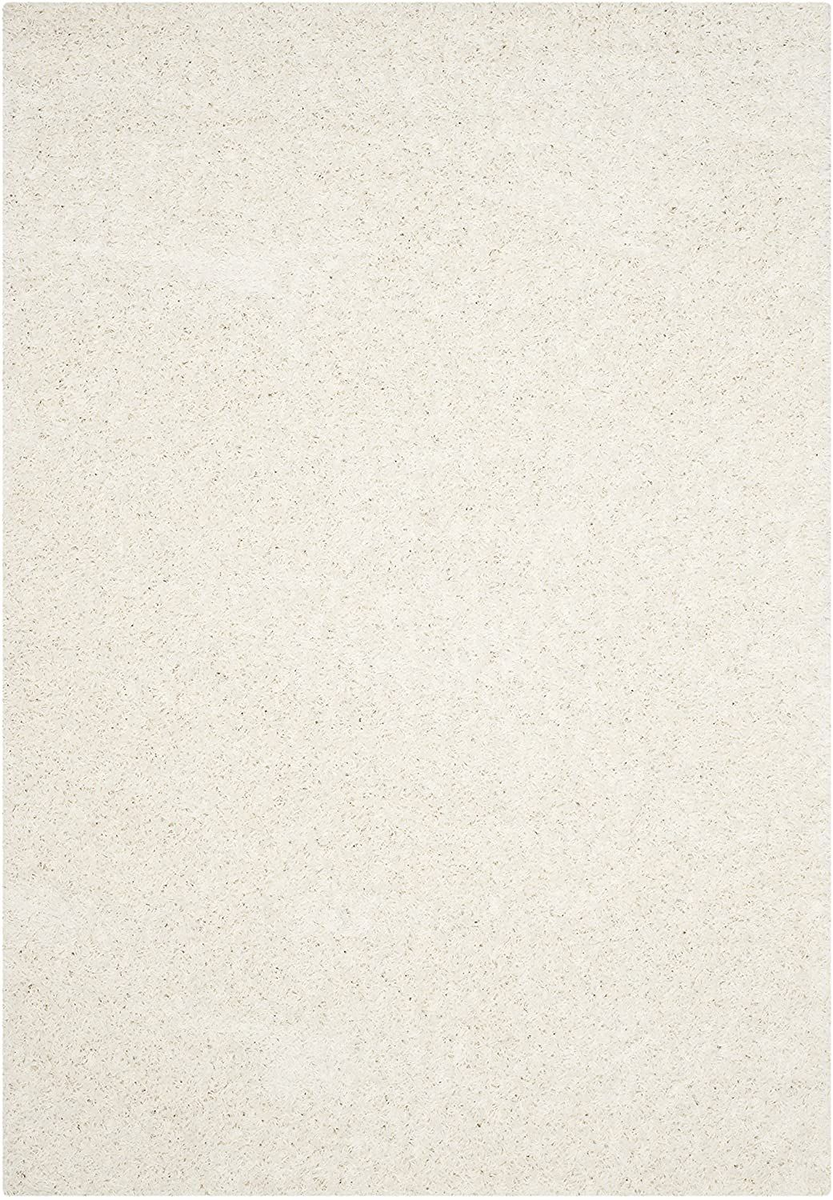 White Shag Area Rug #505
