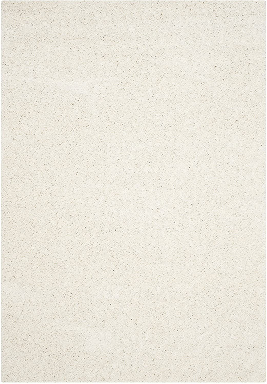White Shag Area Rug #505