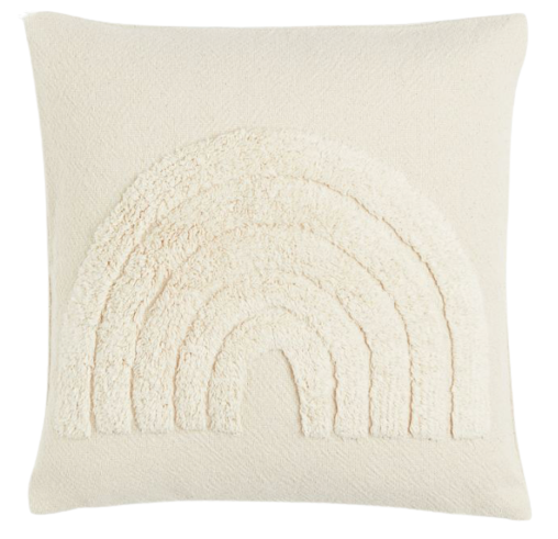 Cream Rainbow Pillow
