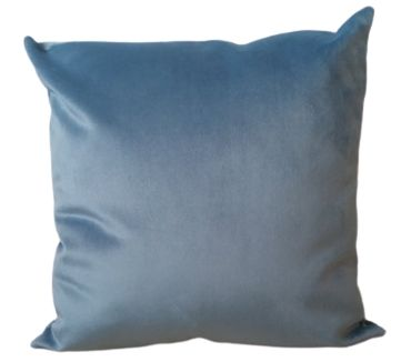 Sky Blue Velvet Pillow