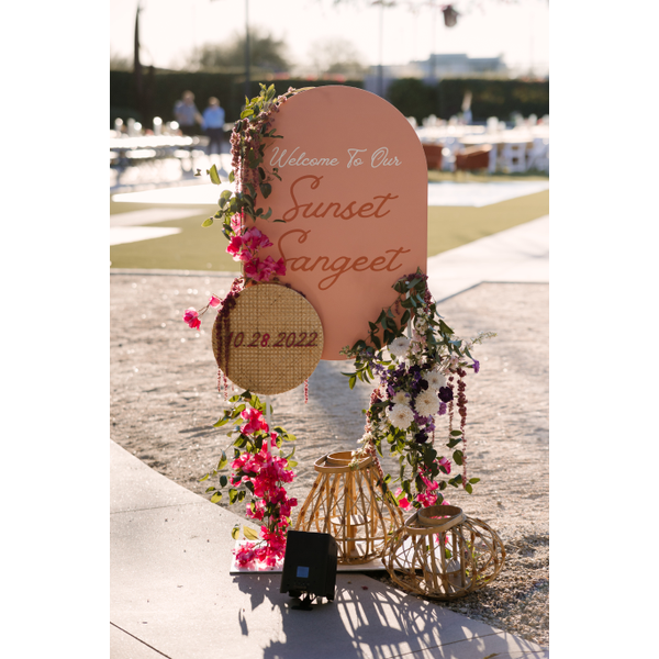 White Signage Stand