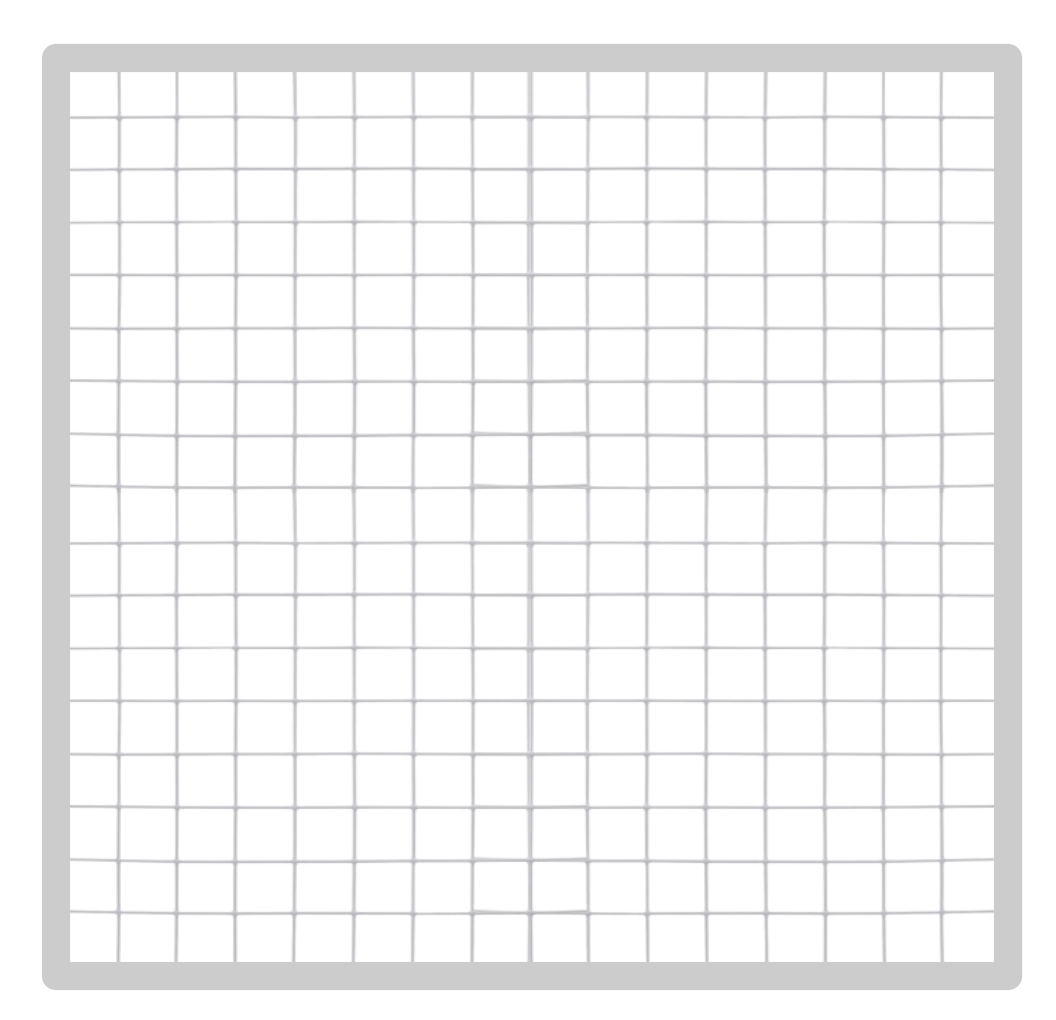 White Grid 7'x7' Wall