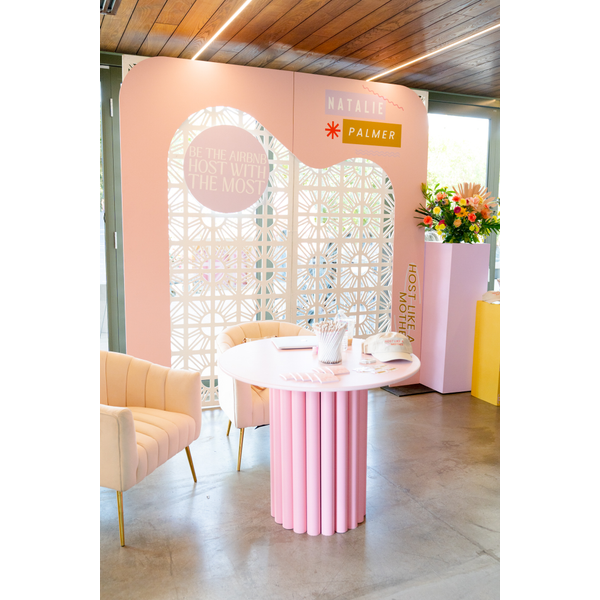 Abstract Wavy Curve 8'x8' Wall