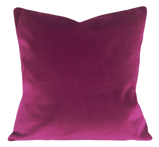Fuchsia Velvet Pillow