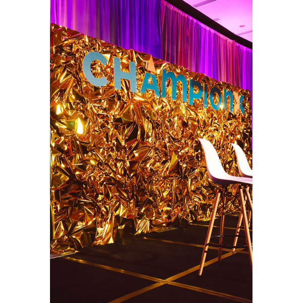 3D Gold 4'x8' Champ Texture Wall