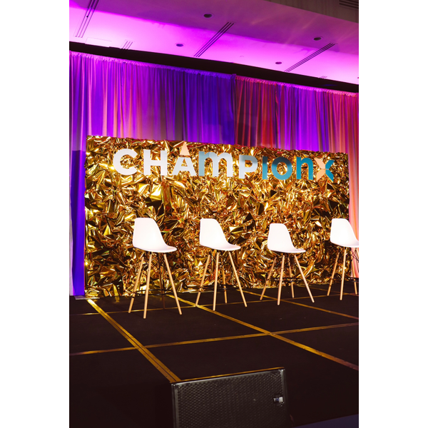 3D Gold 4'x8' Champ Texture Wall