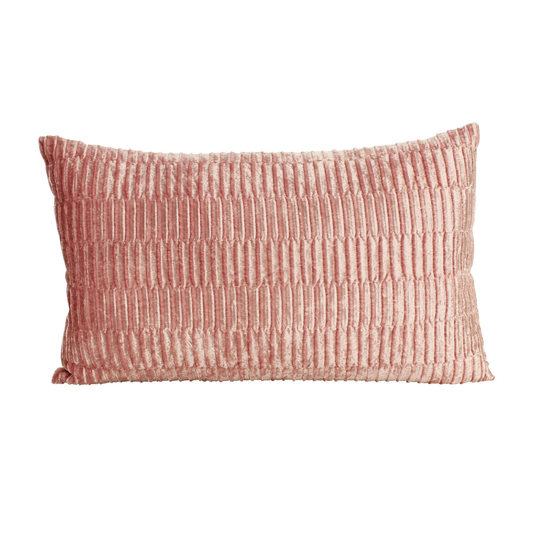 Pink Velvet Textured Pillow