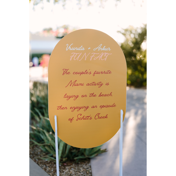 White Signage Stand