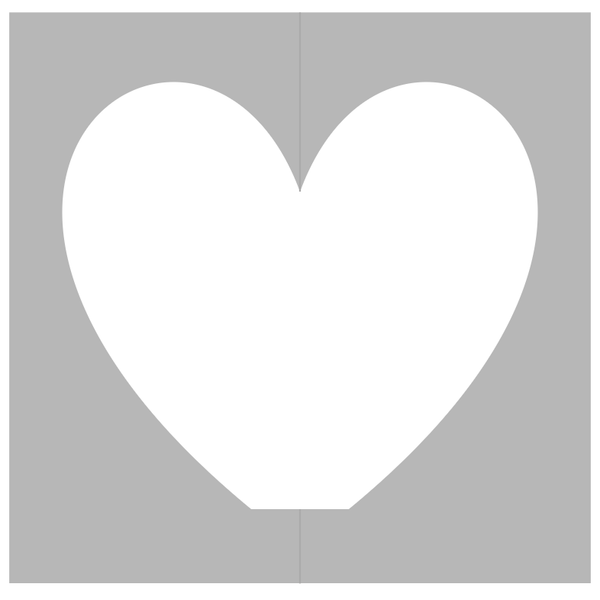 Hollow Heart Wall 8'x8'