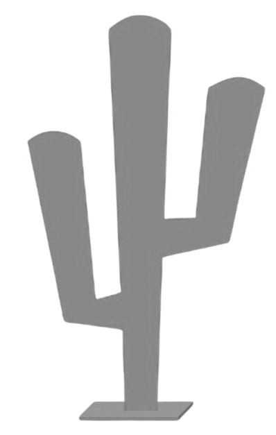 7'x4' Abstract Cacti