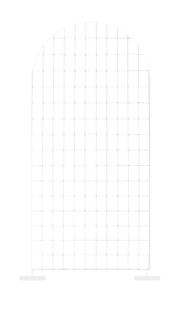 White Arch 3'x7' Grid