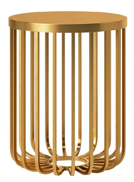 Deco Wired Gold Side Tables