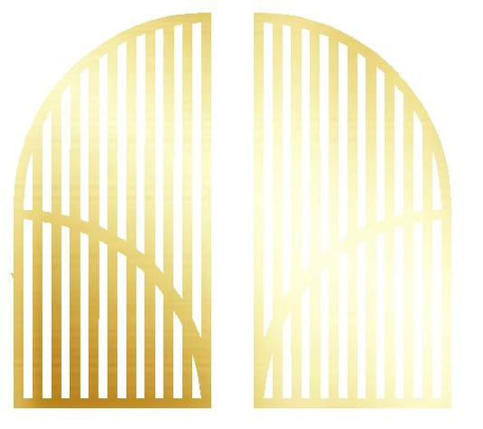 Golden 8'x8' Gates