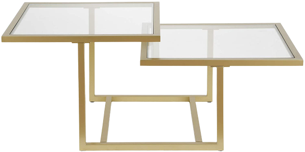 Chic Gold Modern Coffee Table