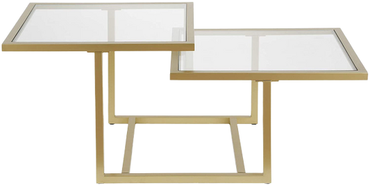 Chic Gold Modern Coffee Table