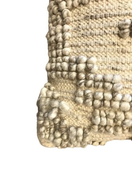 Pearled Grey & Ivory Pillow